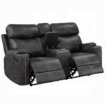 Hirah Motion Loveseat w/Console & USB Port - Image 5