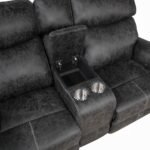 Hirah Motion Loveseat w/Console & USB Port - Image 6