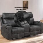 Hirah Motion Loveseat w/Console & USB Port - Image 8