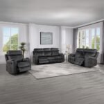 Hirah Motion Loveseat w/Console & USB Port - Image 2