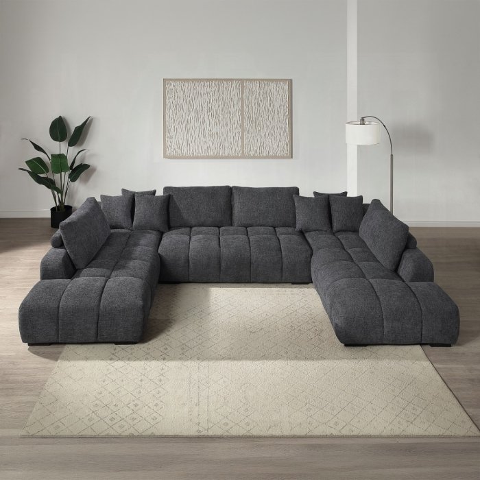 lv02840_3.jpg Chosen Sectional Sofa w/6 Pillows - Image 1