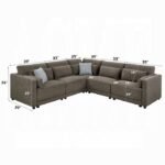 Rylie Modular - Left Facing Chair w/3 Pillows