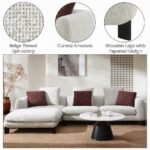 Mardi Sectional Sofa w/6 Pillows - Image 11