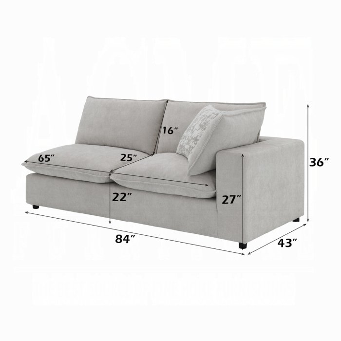 lv04411_dim.jpg Marisa Modular Right Facing Loveseat w/2 Pillows - Image 1