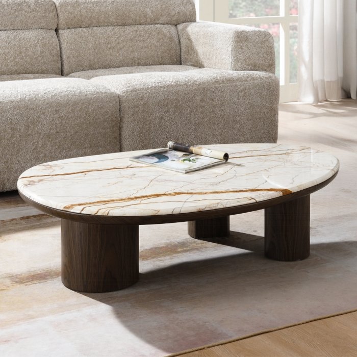 lv04565.jpg Haidar Coffee Table w/Natural Marble - Image 1