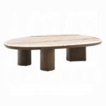 Haidar Coffee Table w/Natural Marble - Image 2