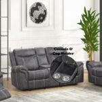 Zubaida Power Glider Motion Loveseat w/USB - Image 2