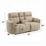 Elison Motion Loveseat w/Console - Image 2