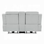 Elonzo Power Motion Loveseat w/Console, LED, Power Headrest & Speaker - Image 5