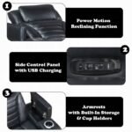 Ephron Power Motion Recliner W/Power Headrest & LED - Image 2