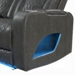 Taddeo Power Motion Sofa w/Power Headrest, USB, Wireless Charger, LED & Reading Light - Image 10
