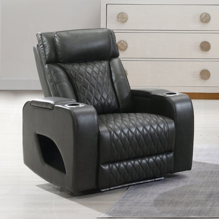 lv06232.jpg Taddeo Power Motion Recliner w/Power Headrest, USB, Wireless Charger & LED - Image 1
