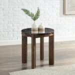 Estella End Table w/Marble Top