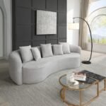 Barasa Oversized Compressed Sofa w/5 Pillows