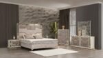 OMARI KING 4 PC BEDROOM SET IN BEIGE - Image 2